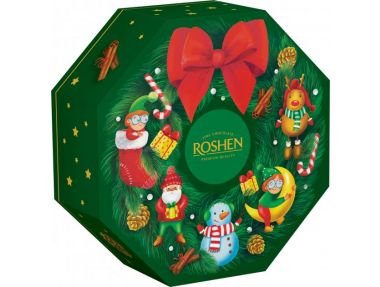 Набір подарунковий №7 Різдвяний вінок 425г ТМ Roshen