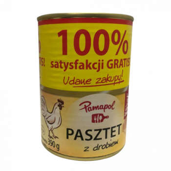 Паштет курячий 390г ТМ Pamapol