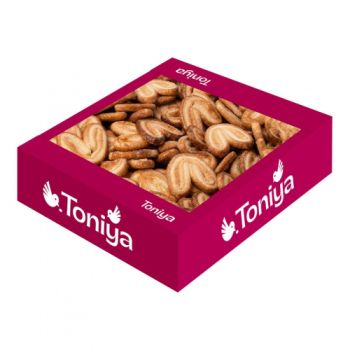 Печиво листкове декороване цукром "Вушка" 0,3кг ТМ Toniya