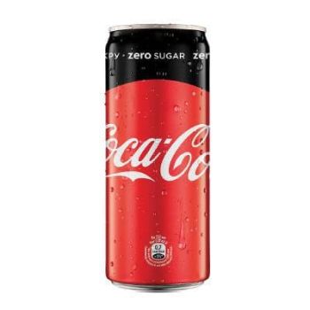 Напій газований без цукру Coca-Cola ж.б 0.33л 