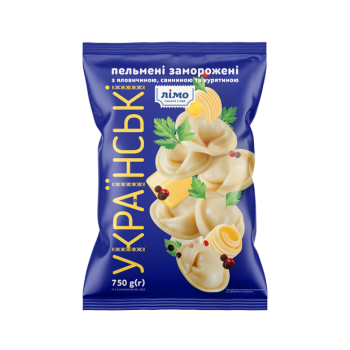 Пельмені Українські 750г ТМ Лімо