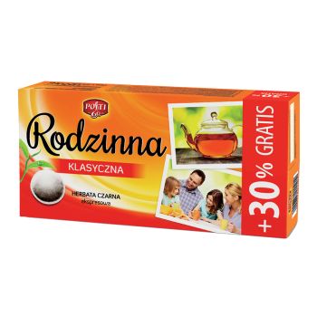Чай чорний Класичний пакетований Rodzinna 80 пакетиків