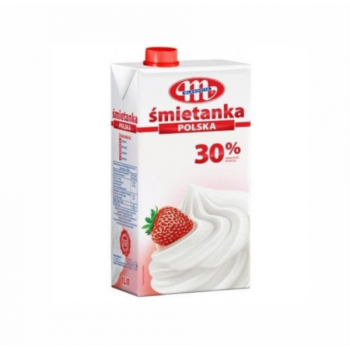 Вершки Сметанка 30% 1л ТМ Mlekovita 