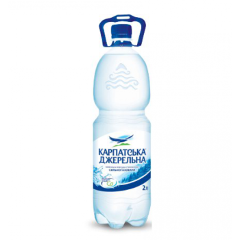 Вода Карпатська Джерельна сильногазована 2 л
