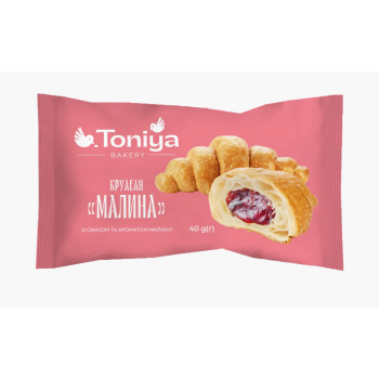 Круасан Малина в інд.упаковці 1,32кг (33шт*40г) ТМ Toniya