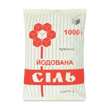 Сіль йодована 1кг 