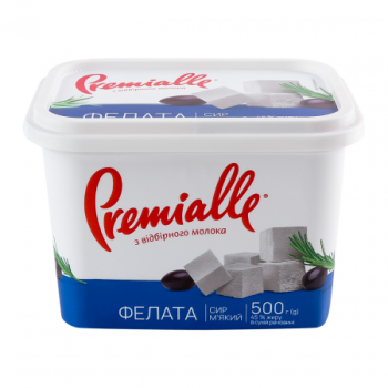 Сир м'який Фелата 45% 300г ТМ Premialle