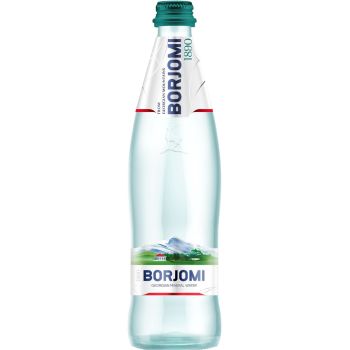 Вода мінеральна Borjomi сильногазована скло 0,5л